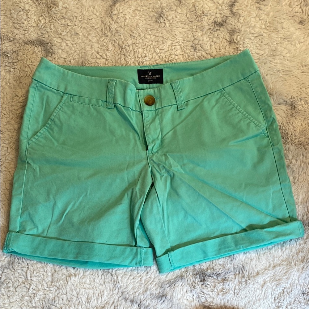 Vintage American Eagle Outfitters Sea Foam Bermuda Shorts